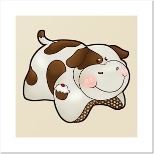 Chocolate Scented Cow Pillow Design Posters and Art